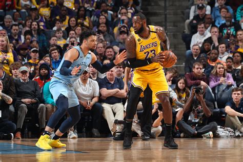 lakers vs memphis live score